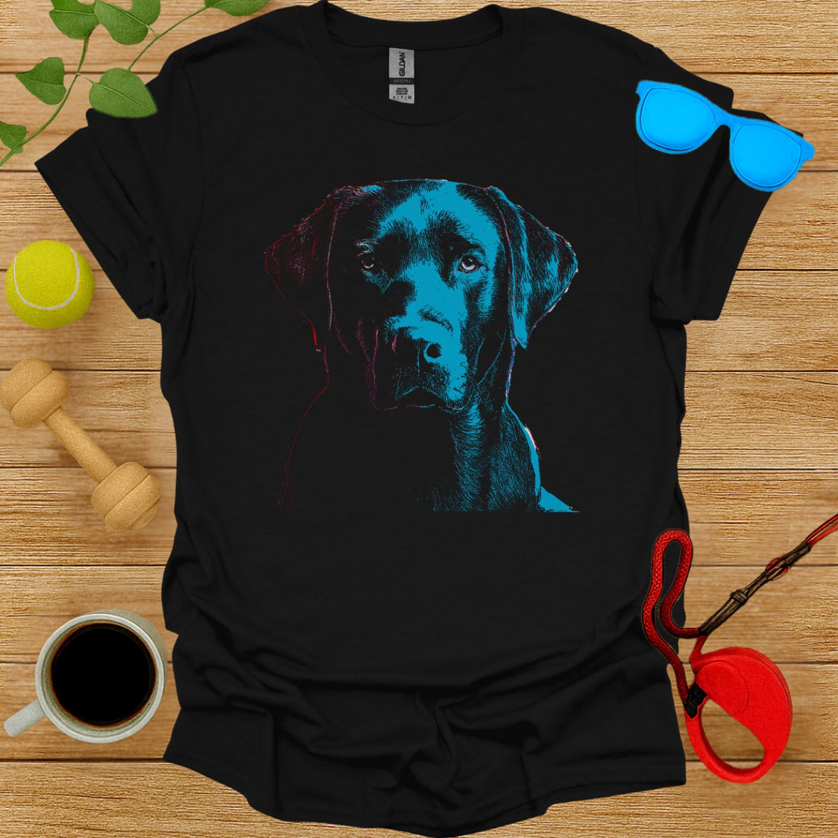 Vibrant Dog Graphic T-Shirt for Animal Lovers
