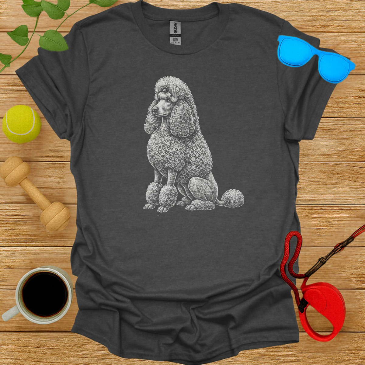 Detailed Poodle Graphic Unisex Shirt for Dog Lovers