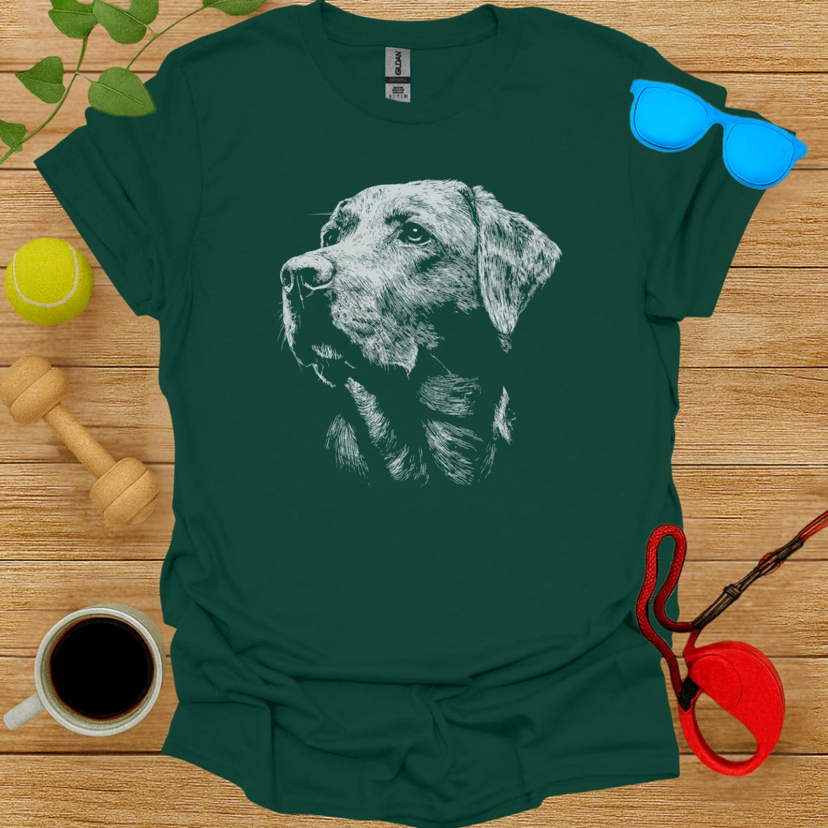Artistic Dog Graphic Tee Ideal For Pet Lovers