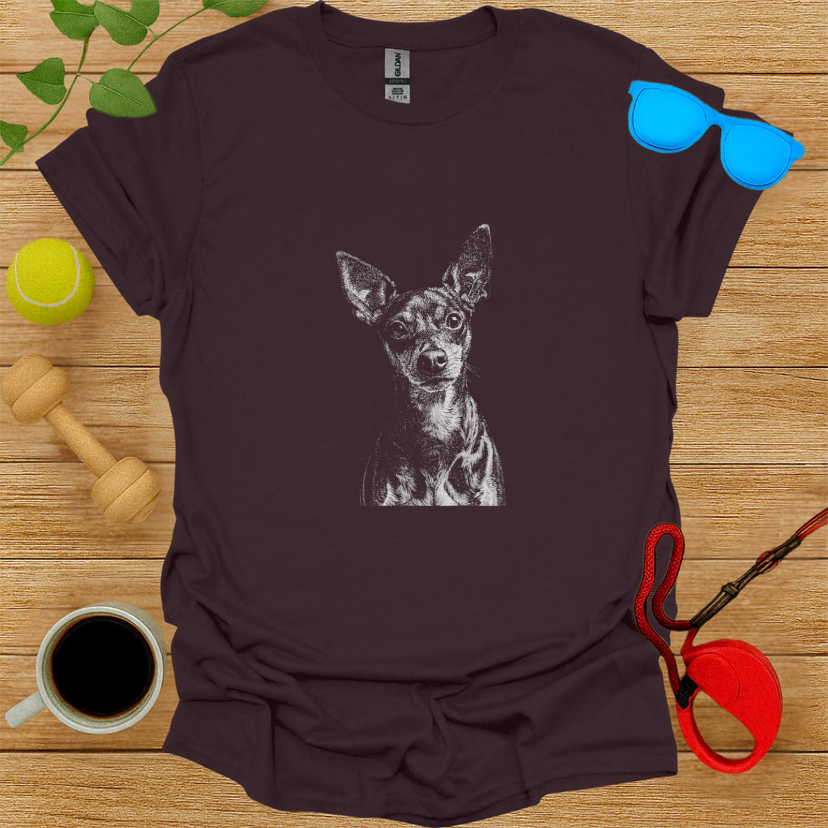 Cute Dog Graphic Soulful Eyes Design T-shirt