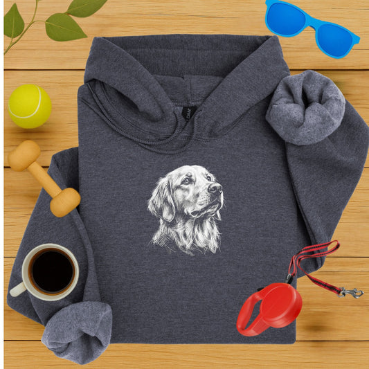 Golden Retriever Graphic Hoodie for Dog Lovers