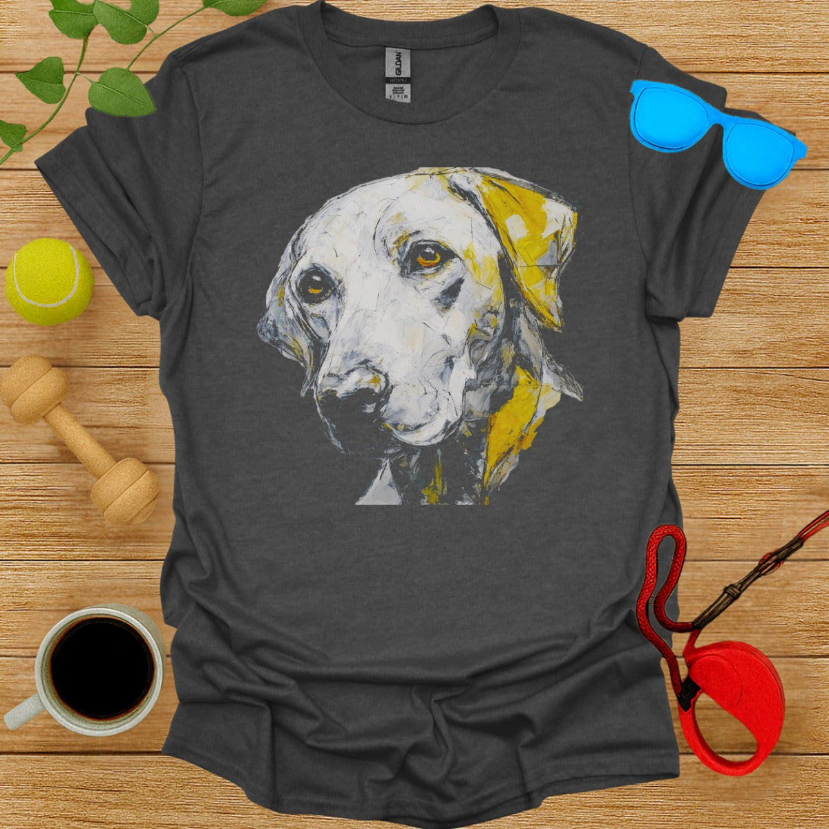 Unique Dog Portrait Labrador Retriever Graphic Tee