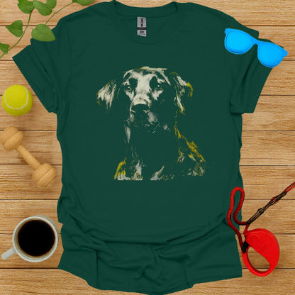 Stylish Graphic Tee with Dog Print Design for Pet Lovers