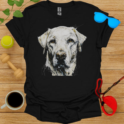 Realistic Dog Face Art Graphic Tee
