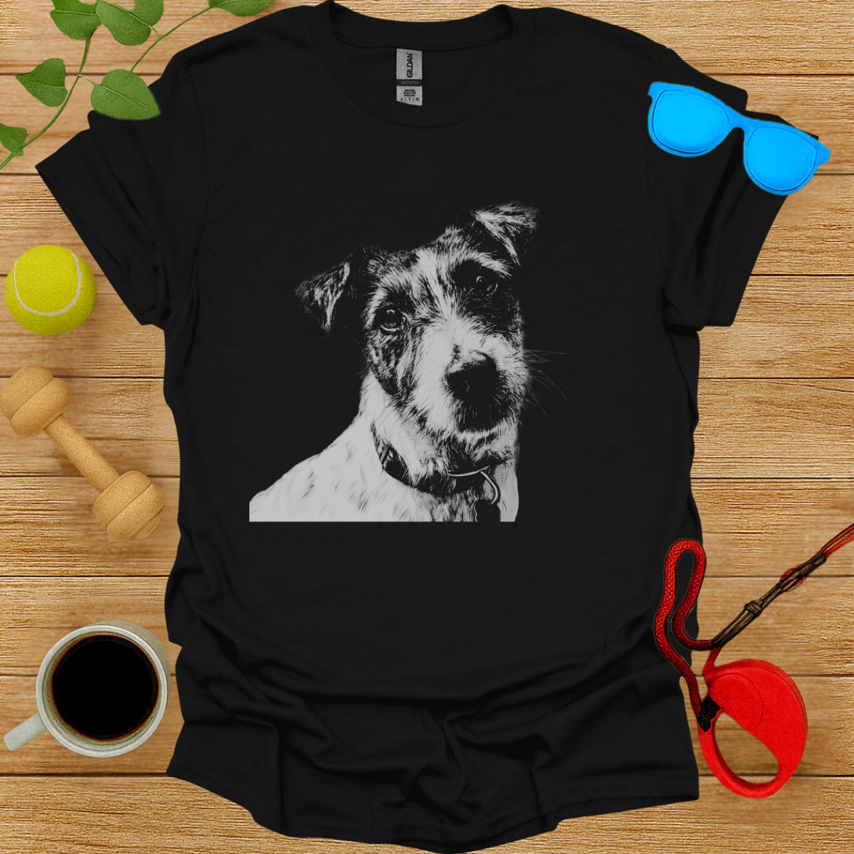 Adorable Dog Face Design Graphic Tee Product