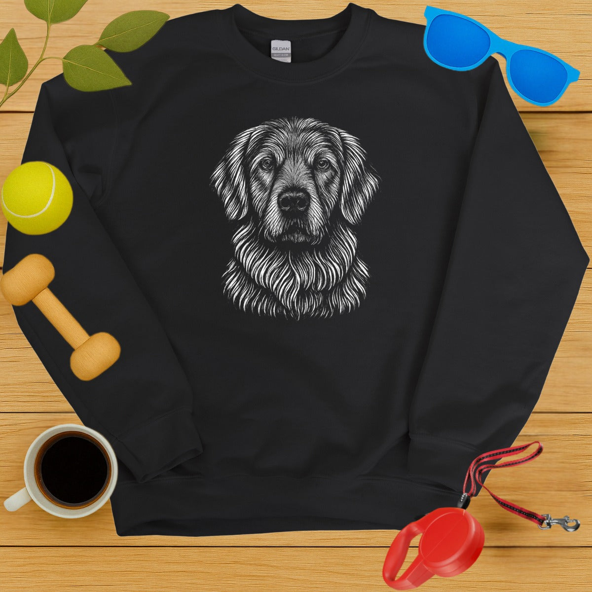 Golden Retriever Dog Art Sweatshirt