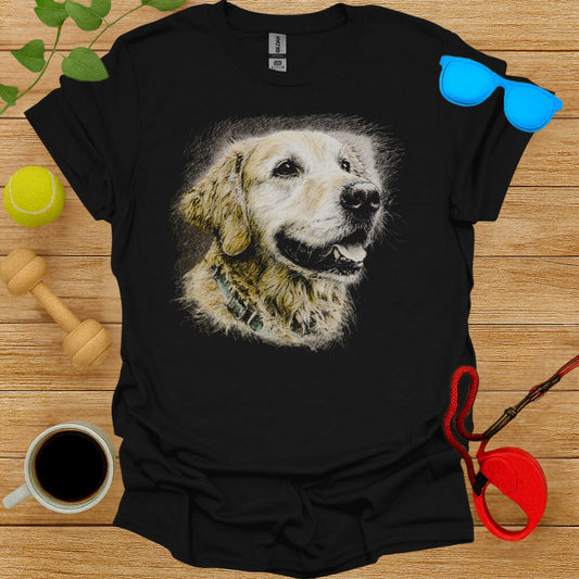Happy Golden Retriever Graphic T-Shirt
