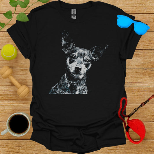 Artistic Dog Illustration T-Shirt Perfect Gift