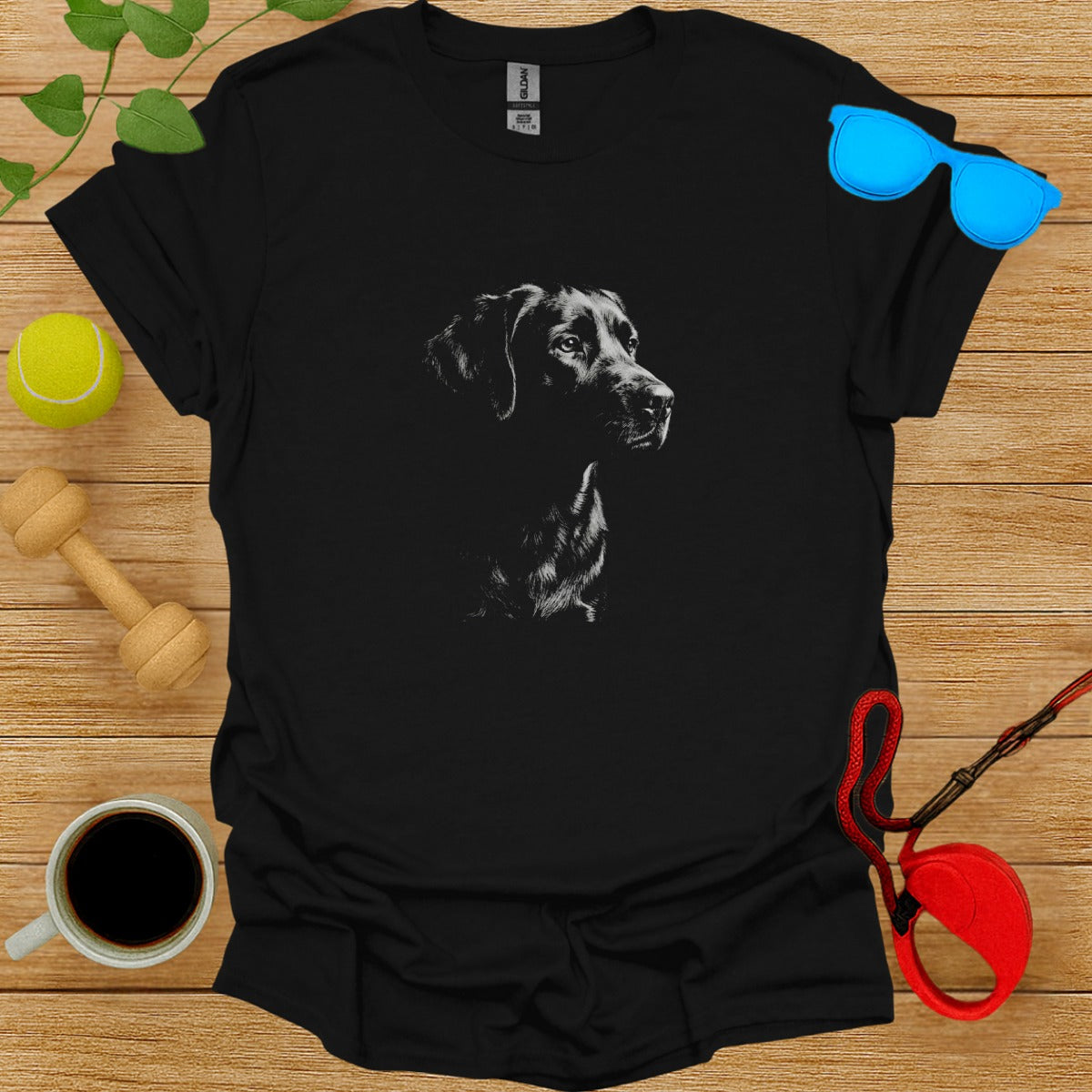 Black Labrador Retriever Portrait T-Shirt