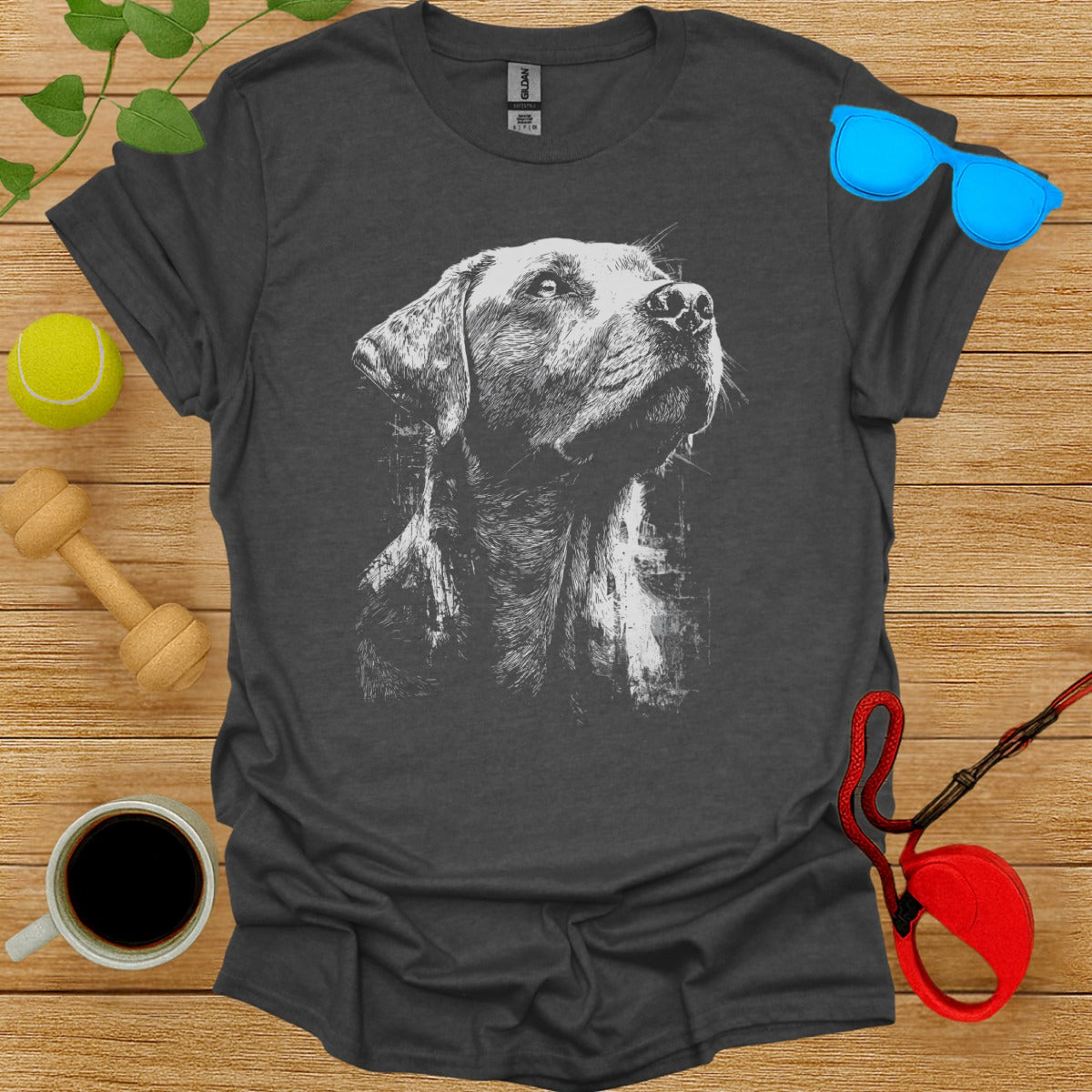 Black Labrador Retriever Graphic Tee Shirt