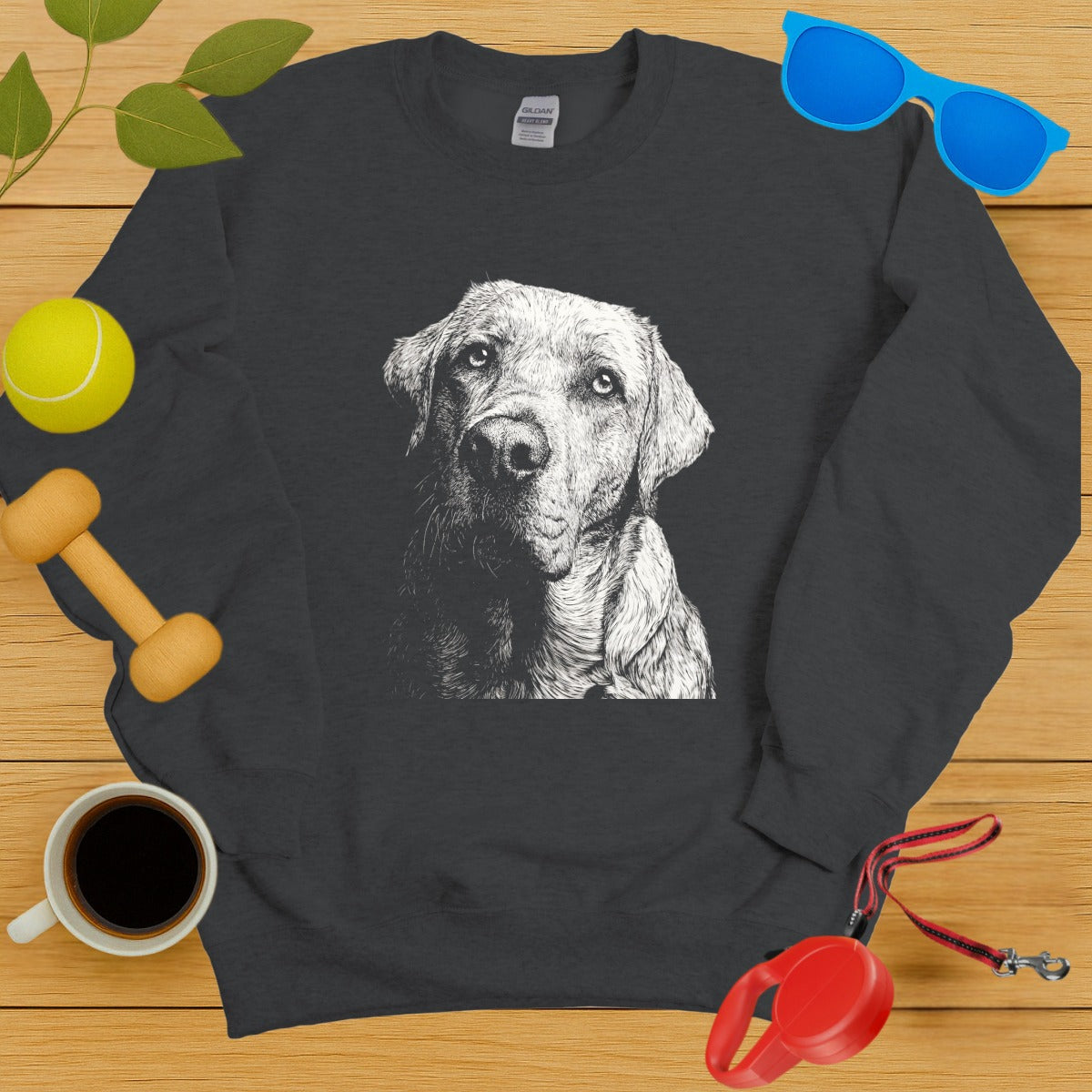 Detailed Labrador Retriever Portrait Sweatshirt