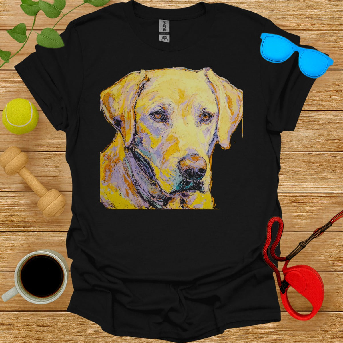 Colorful Labrador Retriever Graphic T-Shirt