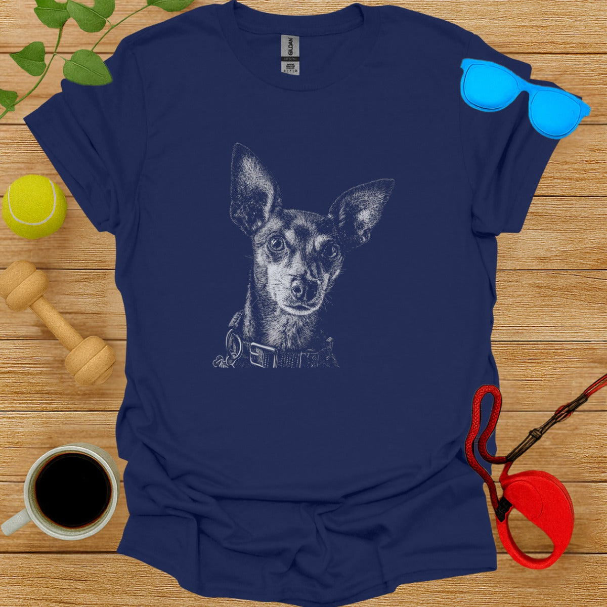 Cute Chihuahua Graphic Design T-shirt for Pet Lovers