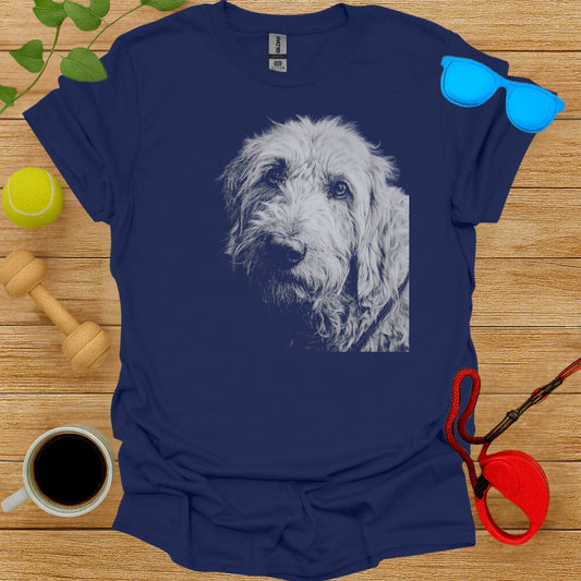 Graphic Tee Featuring Adorable Dog Illustration