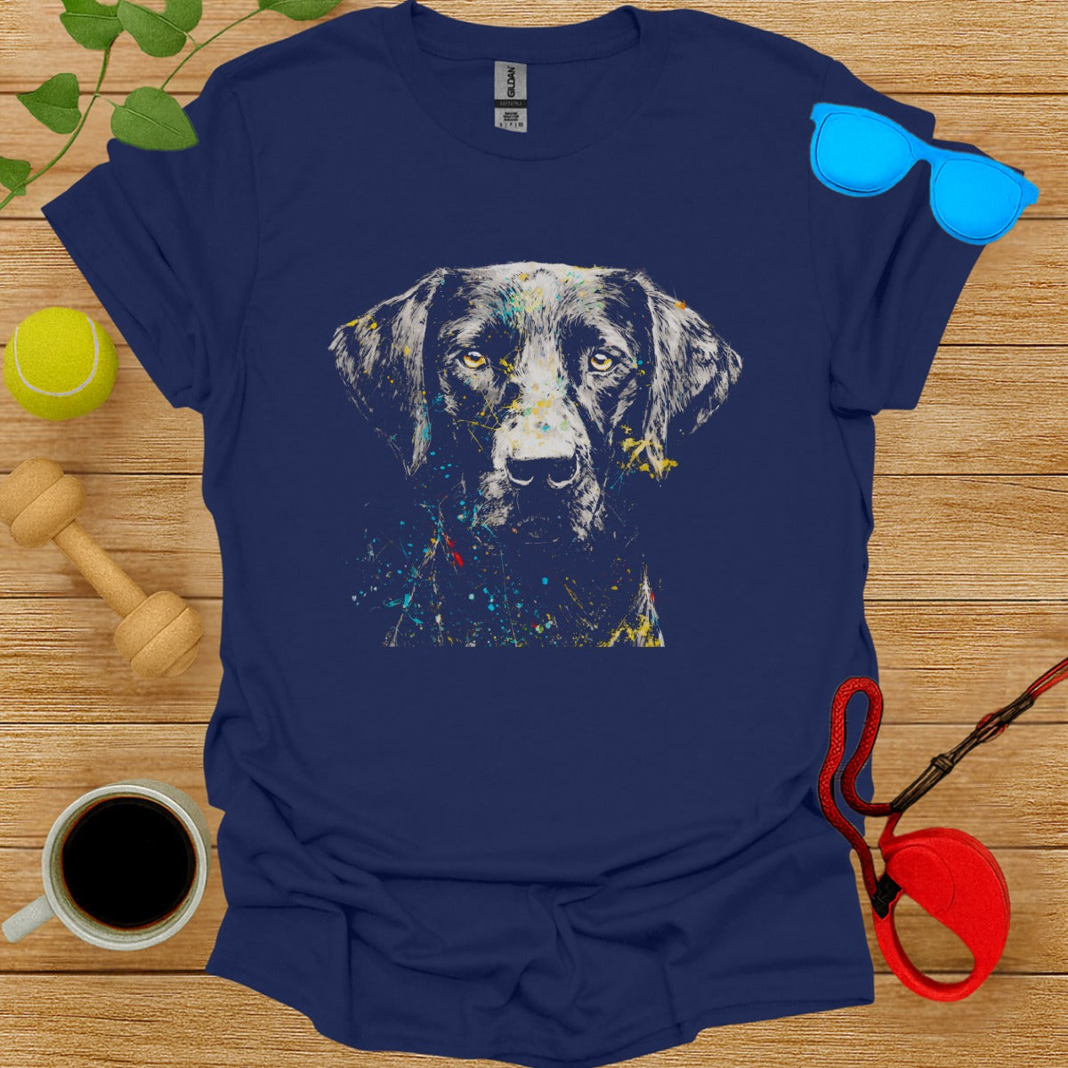 Artistic Labrador Retriever Graphic T-Shirt for Dog Lovers