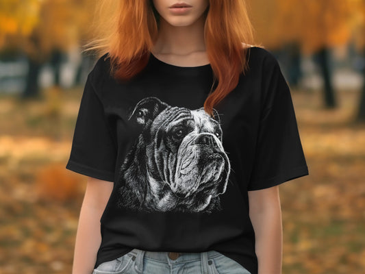 Bulldog Graphic Printed Casual Short Sleeve T Shirt product