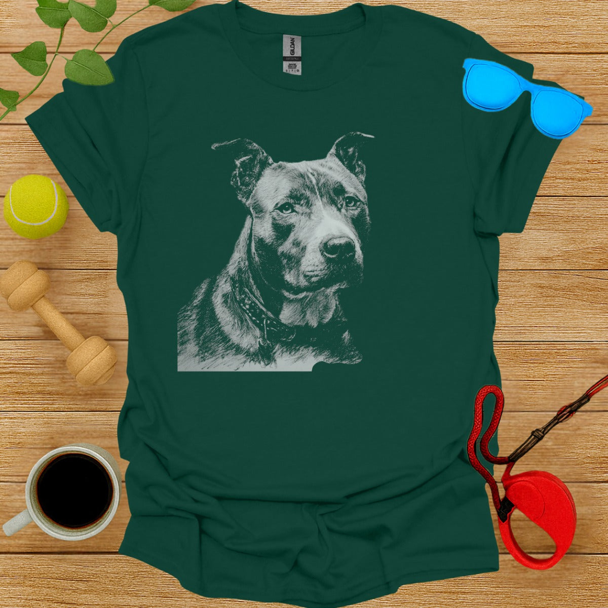 Drawn Artwork of Dog Face Short Sleeve Tee product
