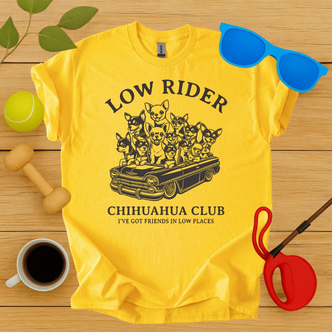 Printify T-Shirt Daisy / S Low Rider Chihuahua Club T-Shirt