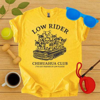 Printify T-Shirt Daisy / S Low Rider Chihuahua Club T-Shirt